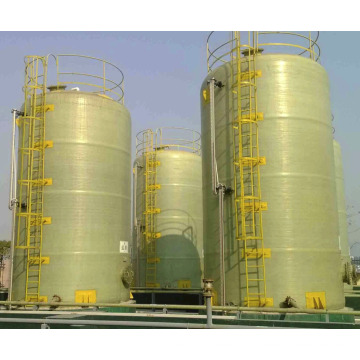 Industrial fiberglass frp grp HNO3 storage tank